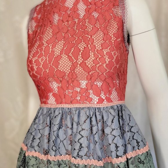 ALEXIS Vedette Colorblock A-Line Dress - Picture 4 of 8